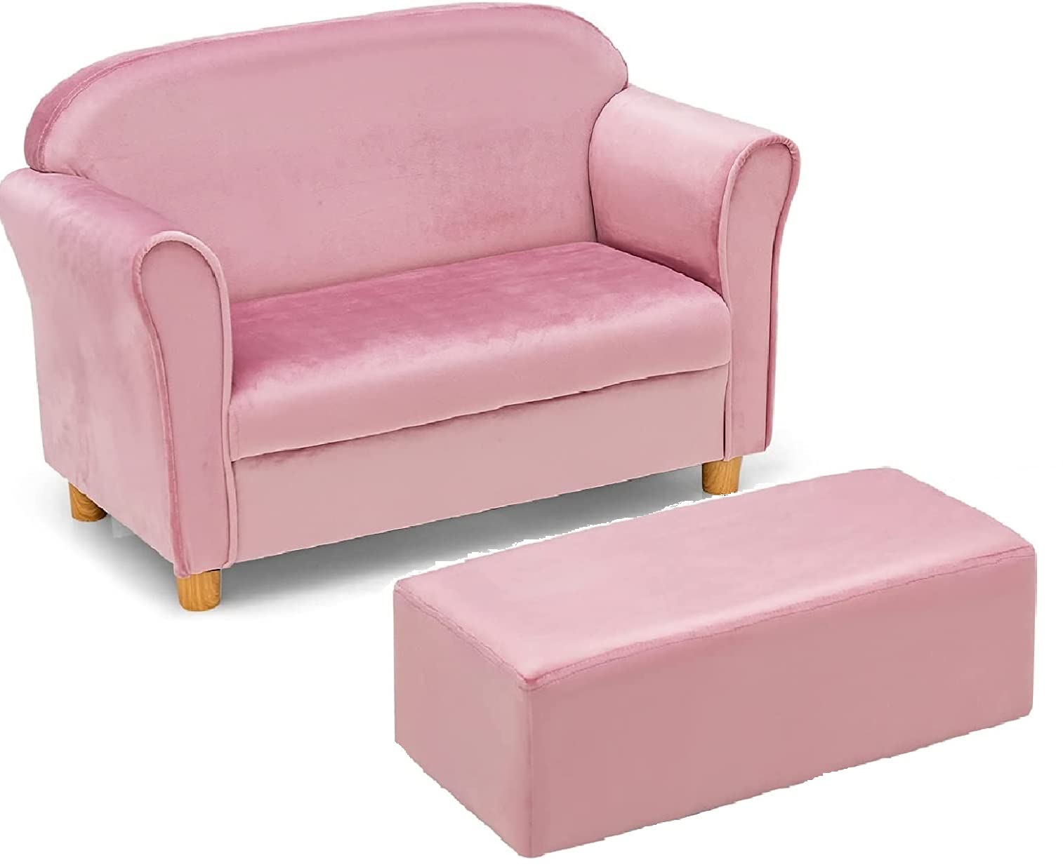 INFANS Kids Sofa with Footstool