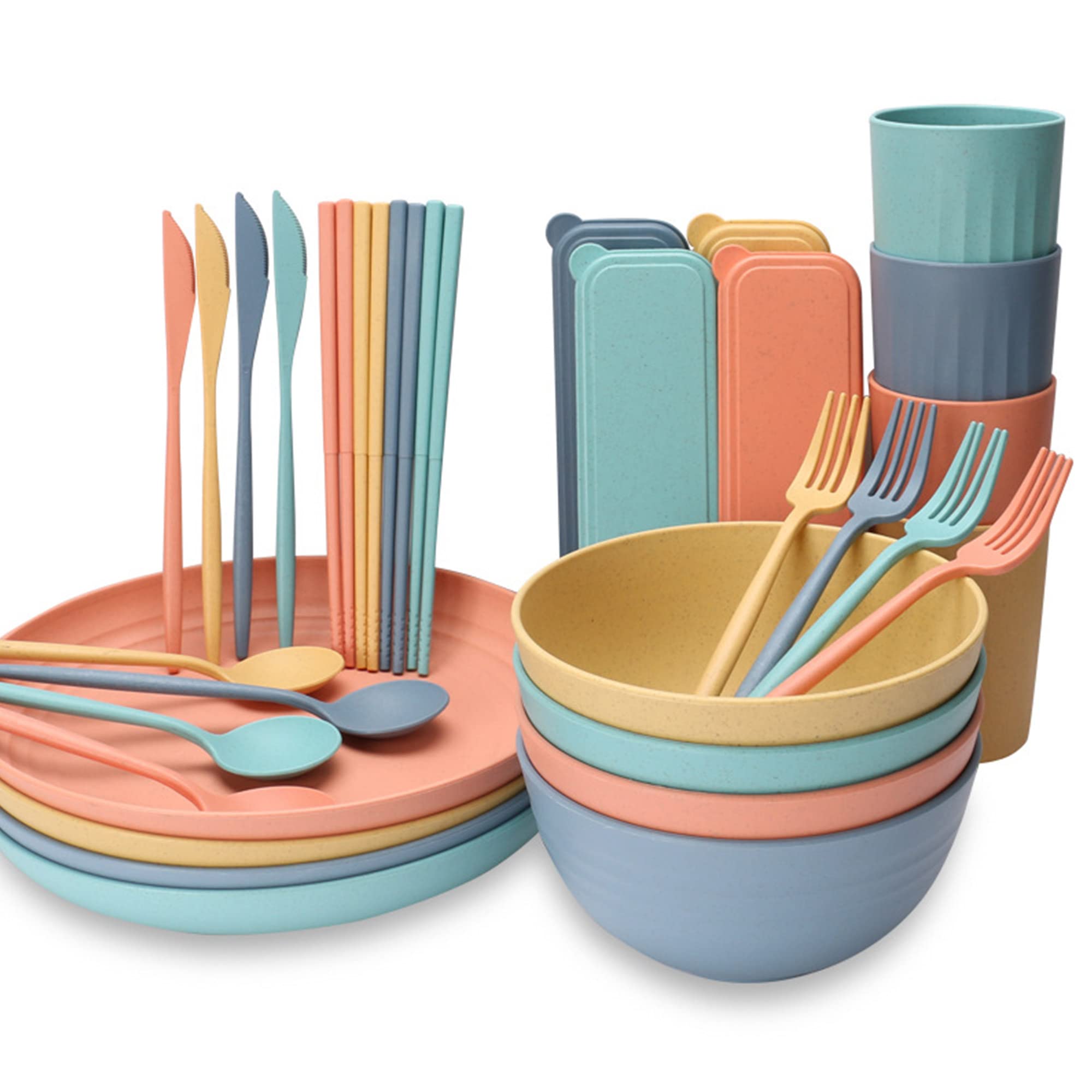 MetaNum Wheat Straw Dinnerware Set