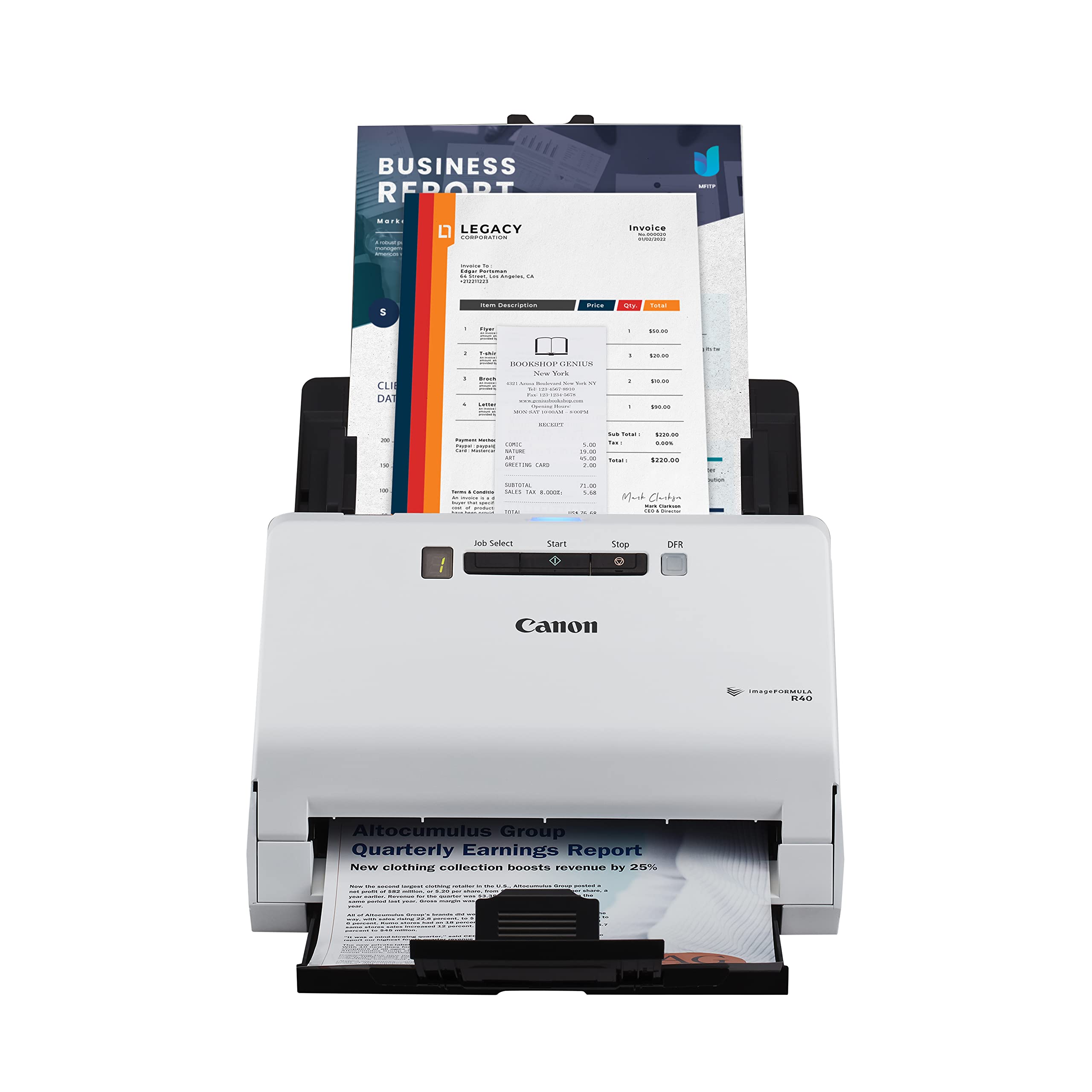 Canon imageFORMULA R40 Office Document Scanner Receipt Edition